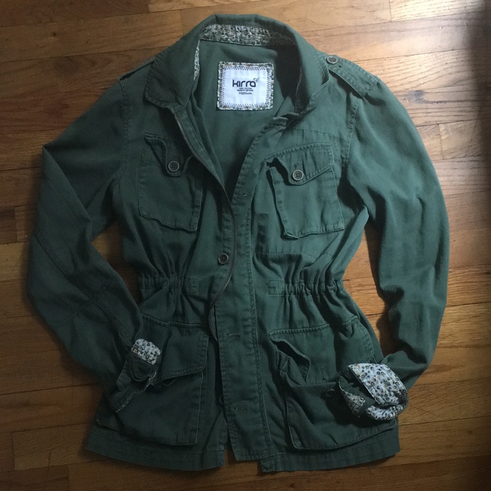 Army green light jacket